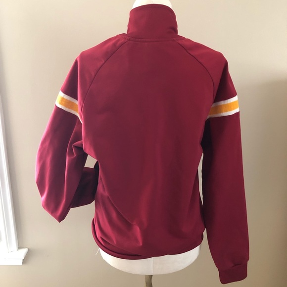 GAP Retro Old School Jacket Burgundy & Gold - Size XS! - Picture 3 of 7
